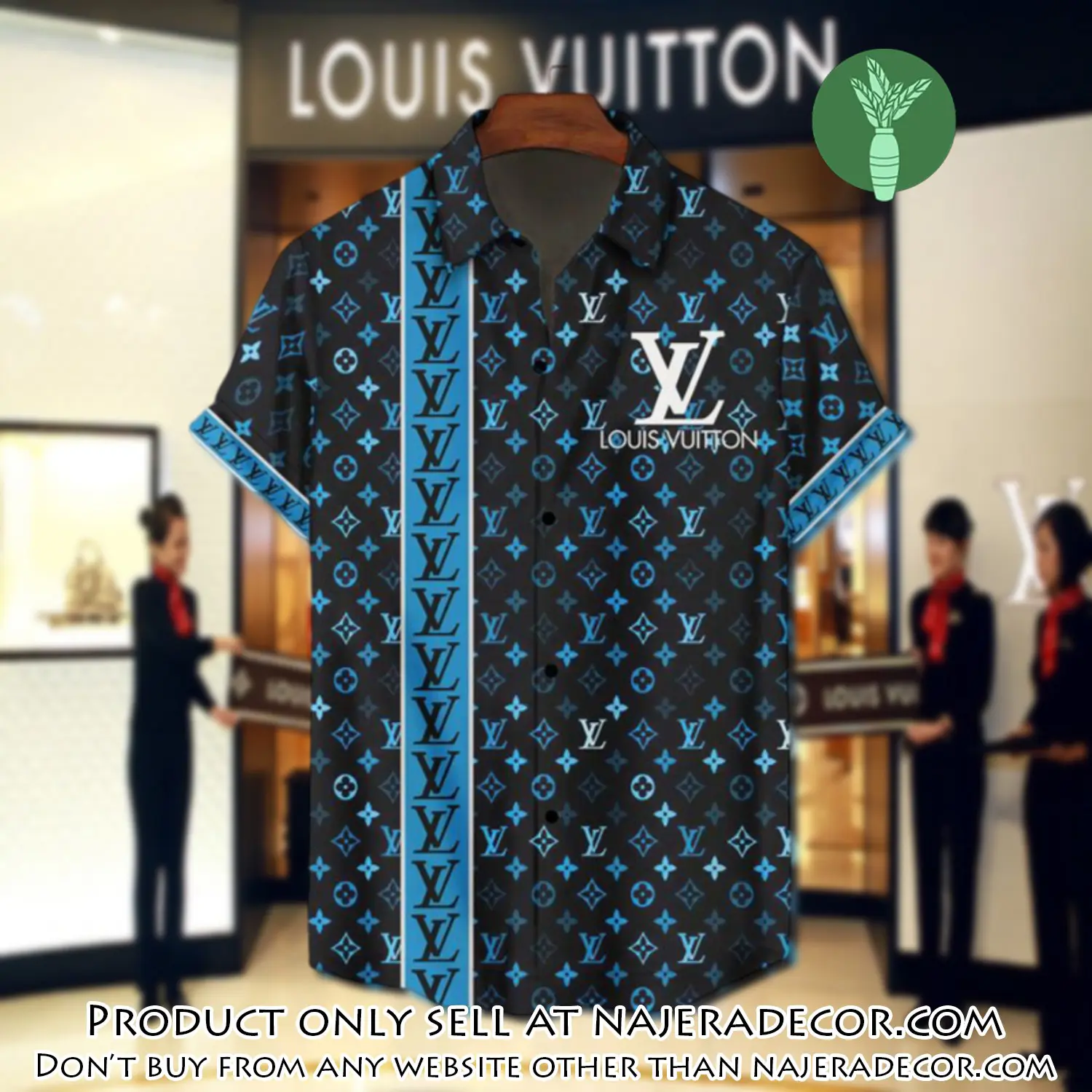 Lv louis vuitton luxury hawaiian shirt & short set lhs1195 njr2250399